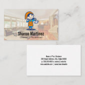 Reinigungsmaid | Business Card House Services Visitenkarte (Vorne/Hinten)