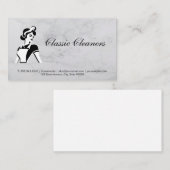 Reinigungsmaid | Klassische Kleidung Visitenkarte (Vorne/Hinten)