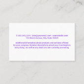 Reinigungsmaterial Illustrationen Visitenkarte (Rückseite)