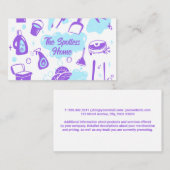 Reinigungsmaterial Illustrationen Visitenkarte (Vorne/Hinten)