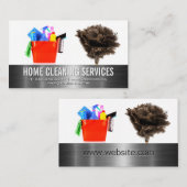 Reinigungsmittel | Feather Duster Visitenkarte (Vorne/Hinten)