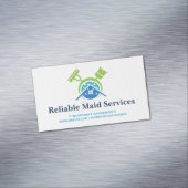Reinigungsmittel für Broom-Mop | Maid-Services Magnetische Visitenkarte (Beispiel)