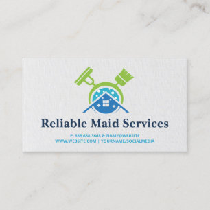 Reinigungsmittel für Broom-Mop   Maid-Services Visitenkarte