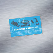 Reinigungsmittel für Carwash | Seifenblasen Magnetische Visitenkarte (Beispiel)