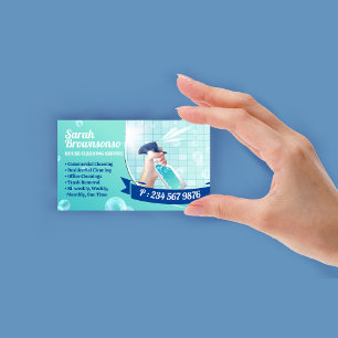 Reinigungsmittel für die grüne Marine Visitenkarte