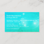 Reinigungsmittel für grüne Wäsche Visitenkarte (Rückseite)