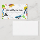 Reinigungsmittel | Hintergrund der Fliesenböden Visitenkarte (Vorne/Hinten)