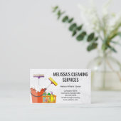 Reinigungsmittel | Maid Visitenkarte (Stehend Vorderseite)