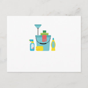 Reinigungsmittel Postkarte