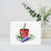 Reinigungsmittel Postkarte (Stehend Vorderseite)