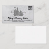 Reinigungsmittel | qr Code Business Card Visitenkarte (Vorne/Hinten)