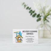Reinigungsmittel | Reinigung eines Lady-Logos Visitenkarte (Stehend Vorderseite)