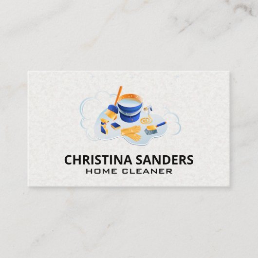 Reinigungsmittel | Reinigungsdienste Visitenkarte (Vorderseite)