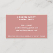 Reinigungsmittel Reinigungstupfer Mopp und Eimer f Visitenkarte (Rückseite)