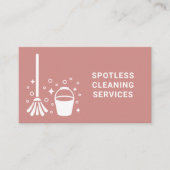 Reinigungsmittel Reinigungstupfer Mopp und Eimer f Visitenkarte (Vorderseite)