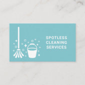 Reinigungsmittel Reinigungstupfer Mopp und Eimer f Visitenkarte (Vorderseite)