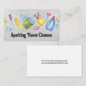 Reinigungsmittel | Sanierung | Janitor | Maid Visitenkarte (Vorne/Hinten)