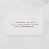 Reinigungsmittel | Seifenblasen Visitenkarte (Rückseite)