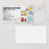 Reinigungsmittel und -ausrüstung visitenkarte (Vorne/Hinten)