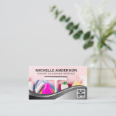 Reinigungsmittel und -geräte | Hausreinigung Visitenkarte (Stehend Vorderseite)