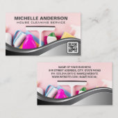 Reinigungsmittel und -geräte | Hausreinigung Visitenkarte (Vorne/Hinten)