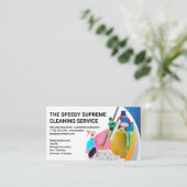 Reinigungsmittel und -geräte | Maid-Services Visitenkarte (Stehend Vorderseite)