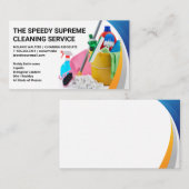 Reinigungsmittel und -geräte | Maid-Services Visitenkarte (Vorne/Hinten)