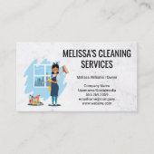 Reinigungsmittel und -geräte | Reinigung der Arbei Visitenkarte (Vorderseite)