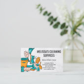 Reinigungsmittel und -geräte visitenkarte (Stehend Vorderseite)