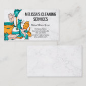 Reinigungsmittel und -geräte visitenkarte (Vorne/Hinten)