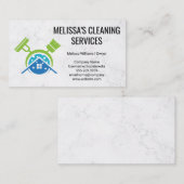 Reinigungsmittel und -geräte | Zuhause Broom Mop Visitenkarte (Vorne/Hinten)