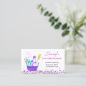 Reinigungsmittel Visitenkarte (Stehend Vorderseite)