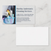 Reinigungsmittel | Warenkorb Visitenkarte (Vorne/Hinten)