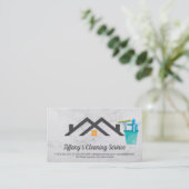 Reinigungsprodukte | Haushaltshilfe | Haus Visitenkarte (Stehend Vorderseite)