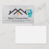 Reinigungsprodukte | Haushaltshilfe | Haus Visitenkarte (Vorne/Hinten)