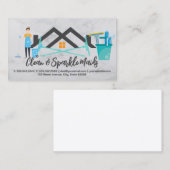 Reinigungsprodukte | Haushaltshilfe | Roof Logo Visitenkarte (Vorne/Hinten)