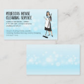 Reinigungsraum für Lady Holding | Funkelnd Hinterg Visitenkarte (Vorne/Hinten)