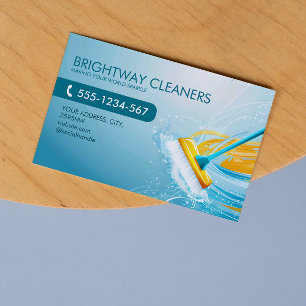 Reinigungssachverständiger  Blaue Besen QR Visitenkarte