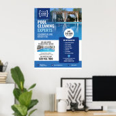 Reinigungsservice am Pool Poster (Heimbüro)
