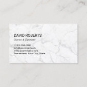 Reinigungsservice Auto Detailing Blue Marble Visitenkarte (Rückseite)