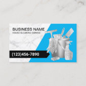 Reinigungsservice Auto Detailing Blue Marble Visitenkarte (Vorderseite)
