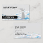 Reinigungsservice Berufliche Wasserströme Visitenkarte (Vorne/Hinten)