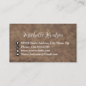 Reinigungsservice berufliches Haus Visitenkarte (Rückseite)