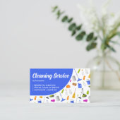 Reinigungsservice Blue House Visitenkarte (Stehend Vorderseite)