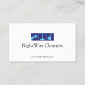 Reinigungsservice Blue House Visitenkarte (Vorderseite)