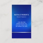 Reinigungsservice Blue & Silver Maid Housekeeping Visitenkarte (Rückseite)