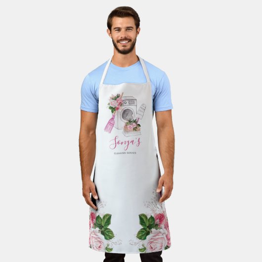 Reinigungsservice Blumengeschäft Schürze (Getragen)