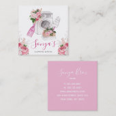 Reinigungsservice Blumenwasser Quadratische Visitenkarte (Vorne/Hinten)