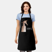 Reinigungsservice Business Black Rose Gold Schürze (Getragen)