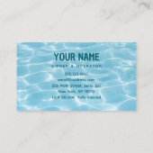 Reinigungsservice Business Card für den Wasserschl Visitenkarte (Rückseite)